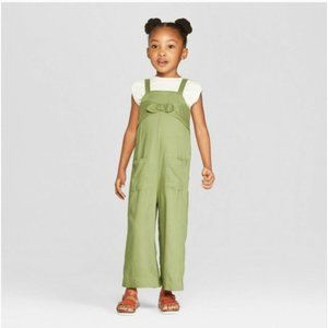 EUC Baby Girls Genuine Kids OshKosh Green Jumpsuit size 18m